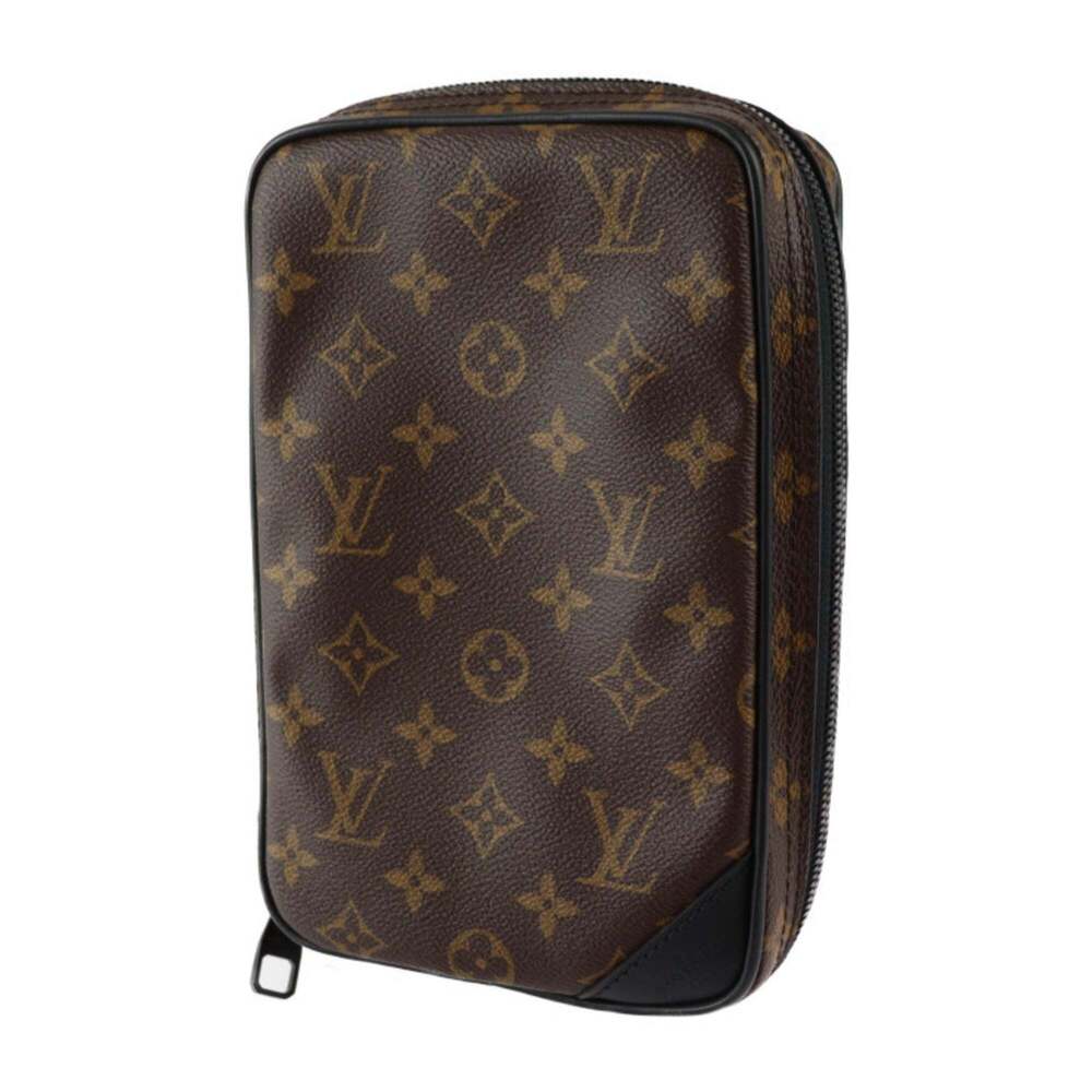 LOUIS VUITTON Black Monogram Leather Shoulder Bag - Picture 3 of 9